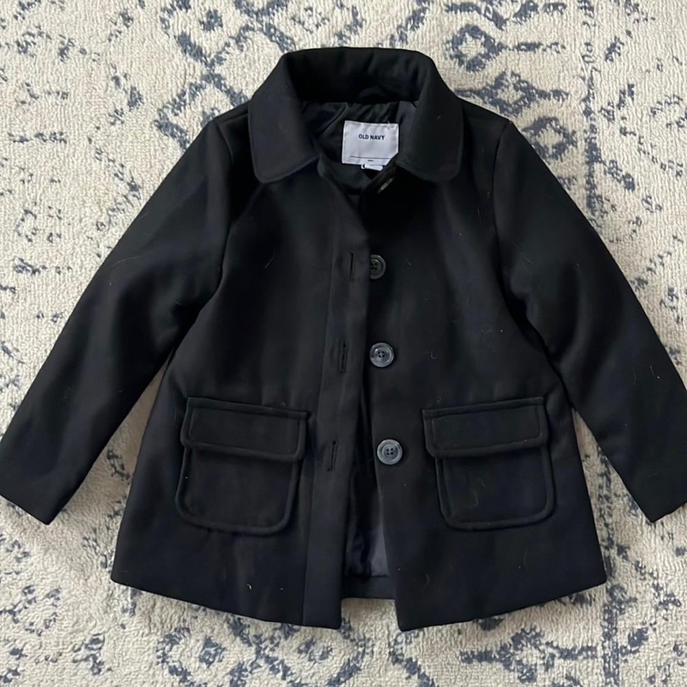 Black Pea Coat size 5 T